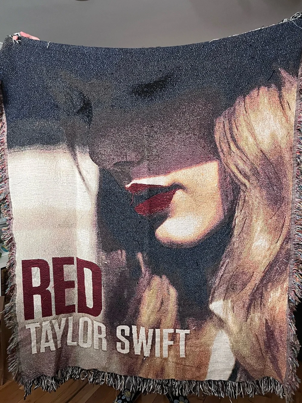 Taylor Swift RED concert merch Throw Blanket limited edition